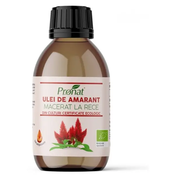 Ulei BIO din Seminte de Amarant, Macerat la Rece, 100 ml, Pronat