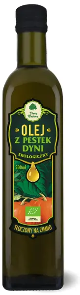 Ulei bio din semințe de dovleac, presat la rece, 500 ml, Dary Natury