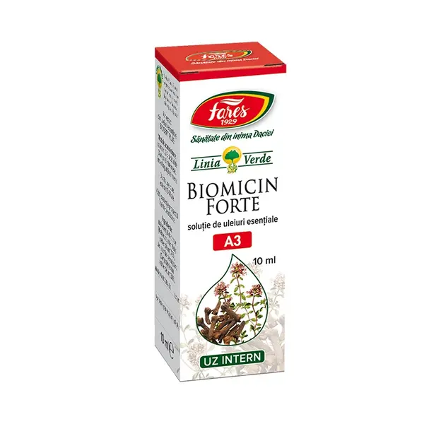 Ulei Biomicin Forte, A3, 10 ml, Fares