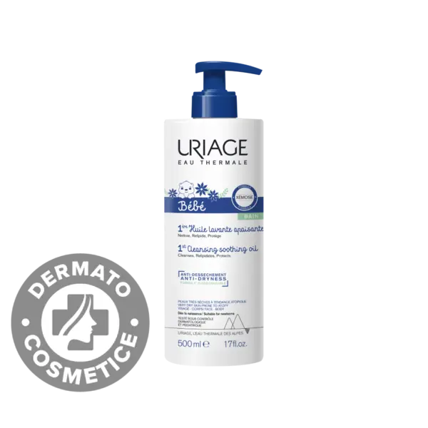 Ulei calmant de spalare pentru bebelusi 1er Bebe, 500ml, Uriage