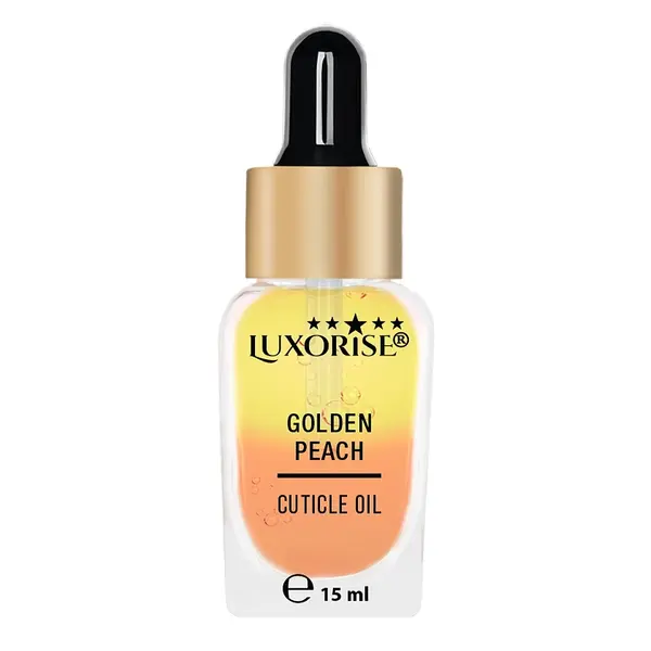 Ulei cuticule bifazic Golden Peach - LUXORISE,15ml