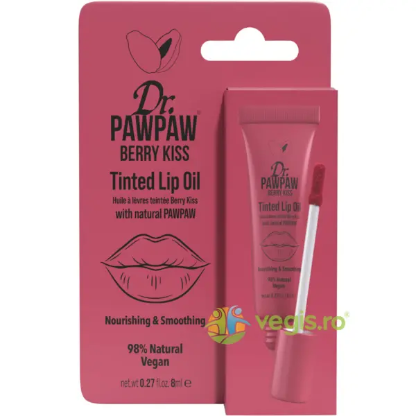 Ulei de Buze Colorat Hranitor cu Extract de Papaya Berry Kiss 8ml