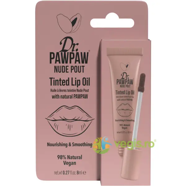 Ulei de Buze Colorat si Hranitor cu Extract de Papaya Nude Pout 8ml