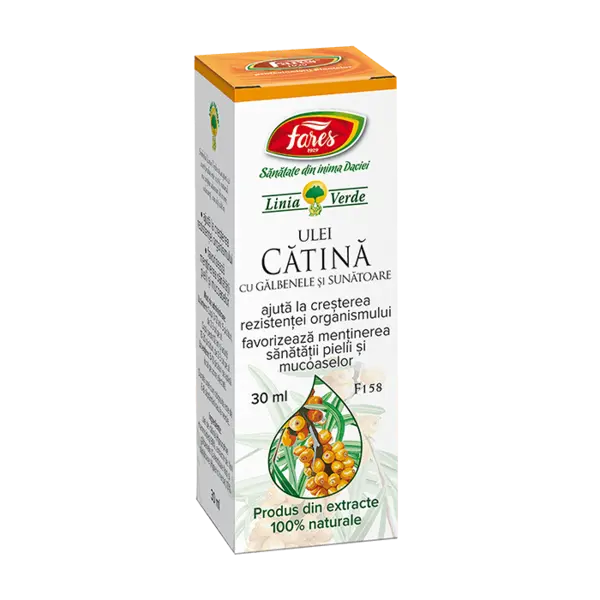 Ulei de catina cu galbenele si sunatoare F158, 30ml, Fares