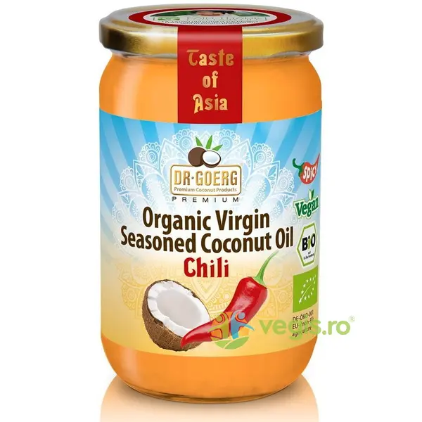 Ulei de Cocos Condimentat cu Chilli Ecologic/Bio 190ml