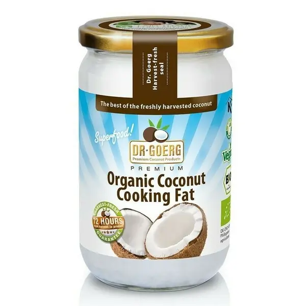 Ulei de cocos premium dezodorizat pentru gatit bio 200ml Dr. Goerg