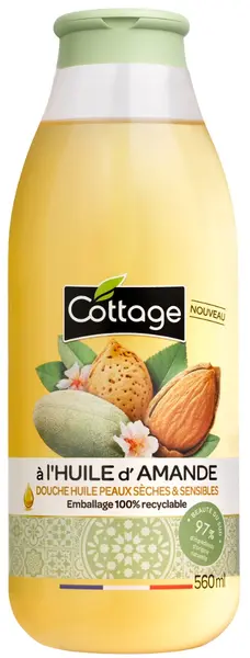 Ulei de dus nutritiv cu migdale, 560ml, Cottage