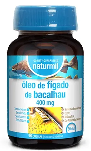 Ulei de ficat de cod, 90 capsule, Naturmil