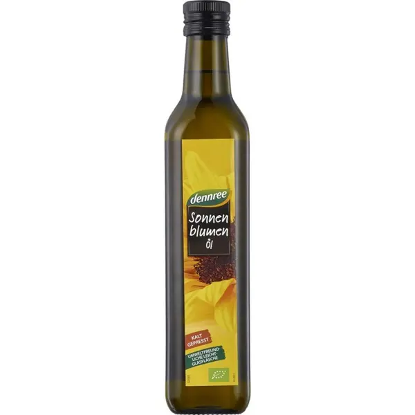 Ulei de floarea-soarelui presat la rece, eco - 500 ml