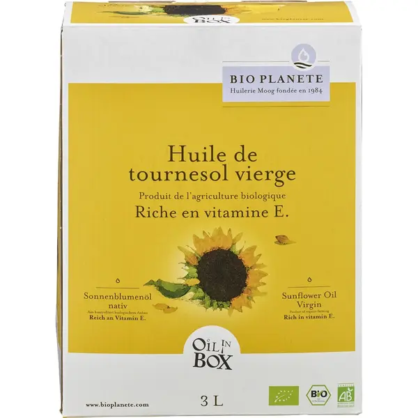 Ulei de floarea-soarelui virgin, eco - 3 L