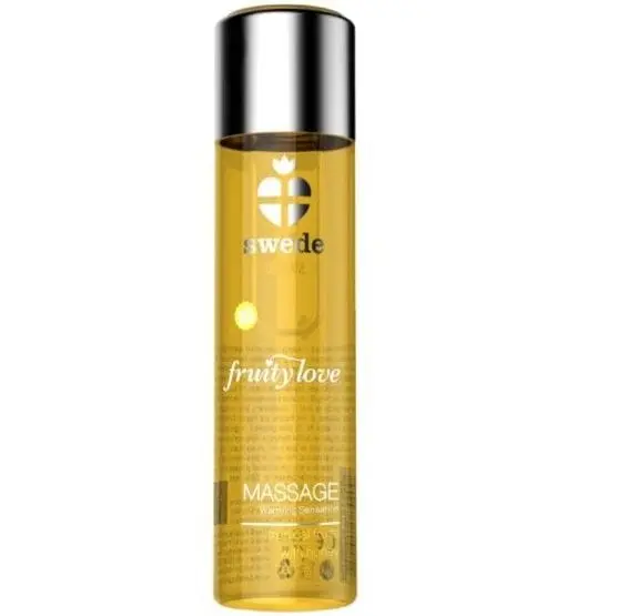 Ulei de masaj Swede – Fruity Love, cu aromă tropicală și miere, efect de încălzire și lubrifiere delicată, 60 ml