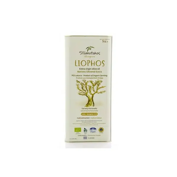 Ulei de masline extravirgin liophos bio 5l Stamatakos Olivegrove