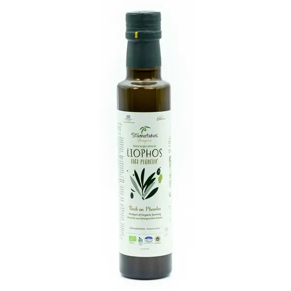 Ulei de masline extravirgin liphos high phenolic bio 250ml Stamatakos Olivegrove