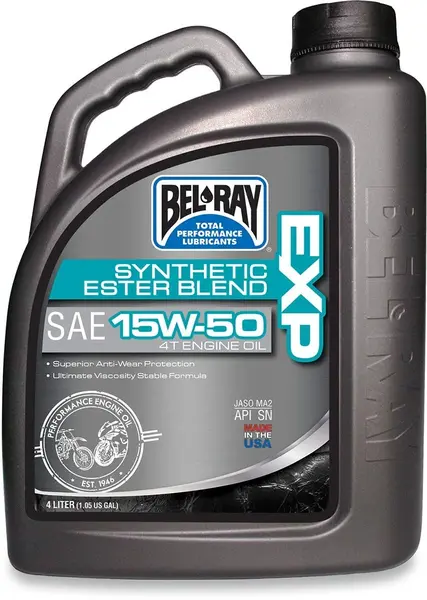 Ulei de motor Bel-Ray EXP SYNTHETIC ESTER BLEND 4T 15W-50 4 l 4L