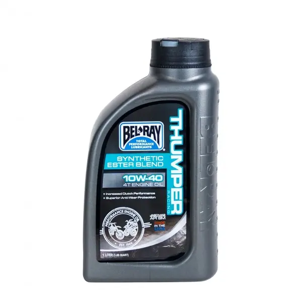 Ulei de motor Bel-Ray THUMPER RACING SYNTHETIC ESTER BLEND 4T 10W-40 1 l 1L