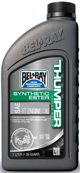 Ulei de motor Bel-Ray THUMPER RACING WORKS SYNTHETIC ESTER 4T 10W-60 1 l 1L