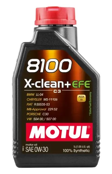 Ulei de motor MOTUL 8100 X-CLEAN+ EFE 0W-30 1L