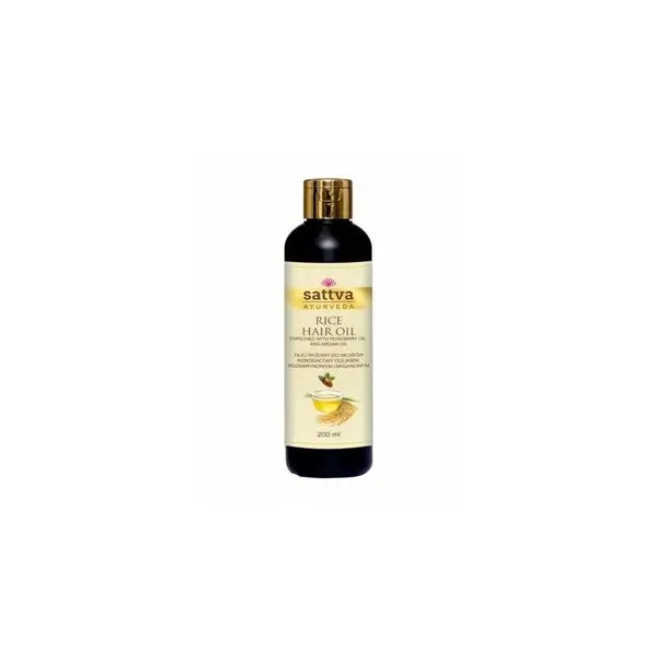 Ulei de par nutritiv cu orez si rozmarin 200ml, Sattva Ayurveda