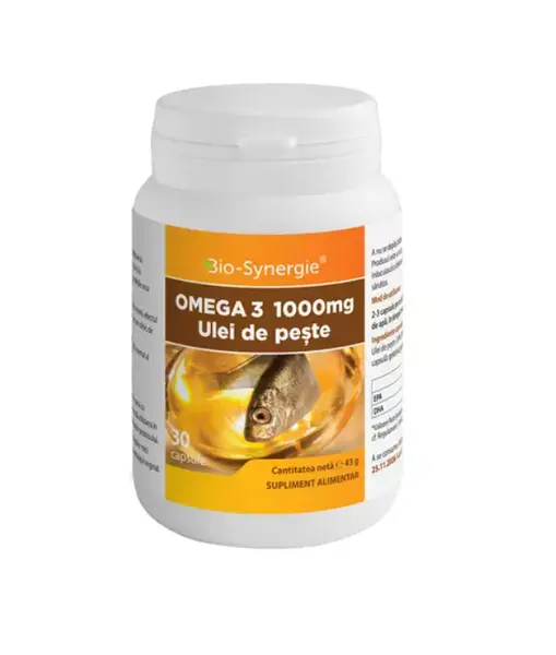 Ulei de peste Omega 3 1000 mg 30 capsule