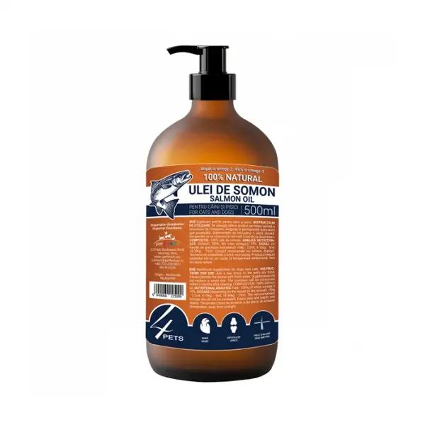 Ulei de somon 4Pets 500 ml