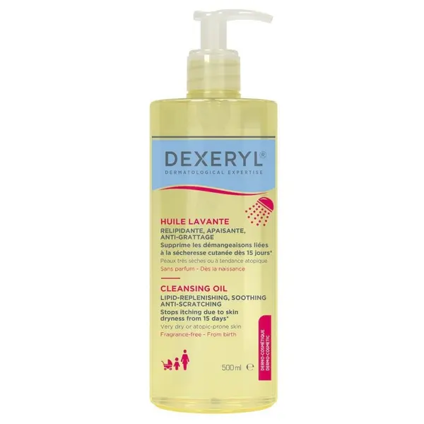 Ulei de Spalare, Pierre Fabre, Dexeryl, Tratament Piele Uscata, Dermatita Atopica, Neurodermatita, Versiune Germania, 500ml
