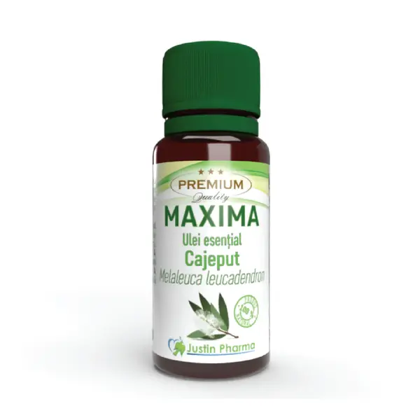 Ulei esential Cajeput Maxima, uz extern, 10 ml, Justin Pharma