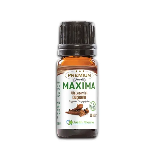 Ulei esential de cuisoare, uz extern, 10 ml, Justin Pharma