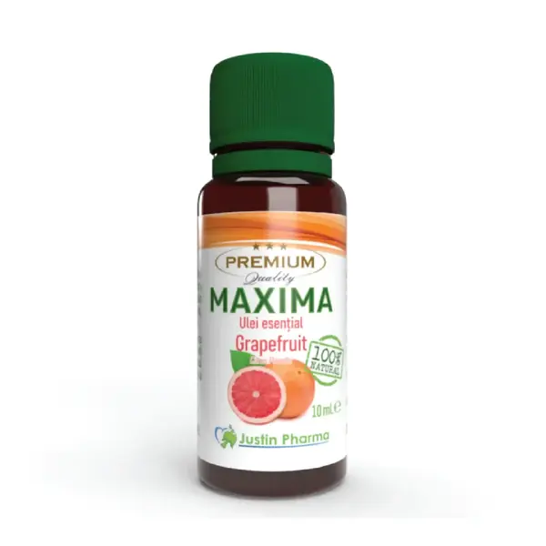 Ulei esential de grapefruit Maxima, uz extern, 10 ml, Justin Pharma