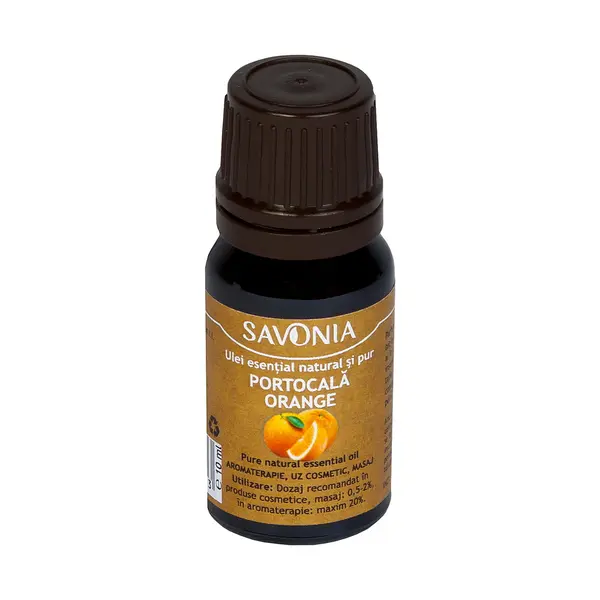 Ulei esential natural si pur de portocala, 10ml, Savonia
