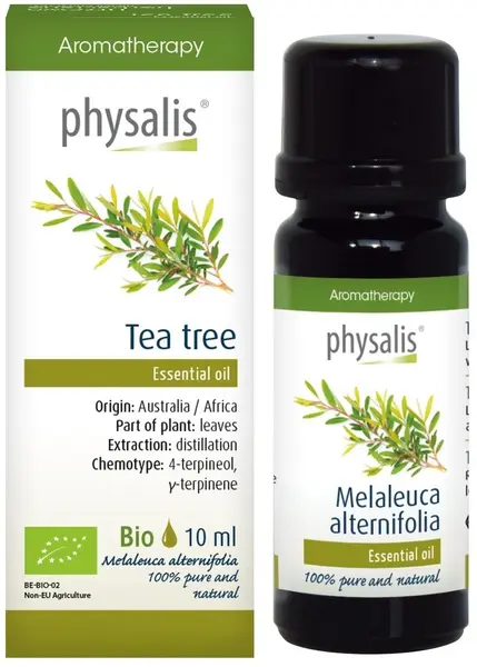 Ulei esențial organic, arbore de ceai, 10 ml, Physalis