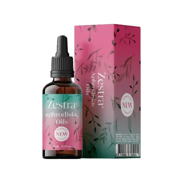 Ulei intim ZESTRA Aphrodisiac Oils, pentru stimulare clitoris, cu efect dublu de încălzire și furnicături, 15 ml