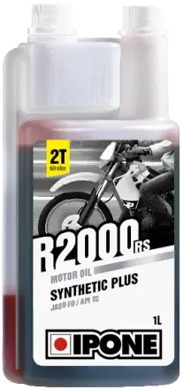 Ulei moto 2T Ipone R2000 RS Sintetic Plus Fraise - JASO FD - API TC, 1L