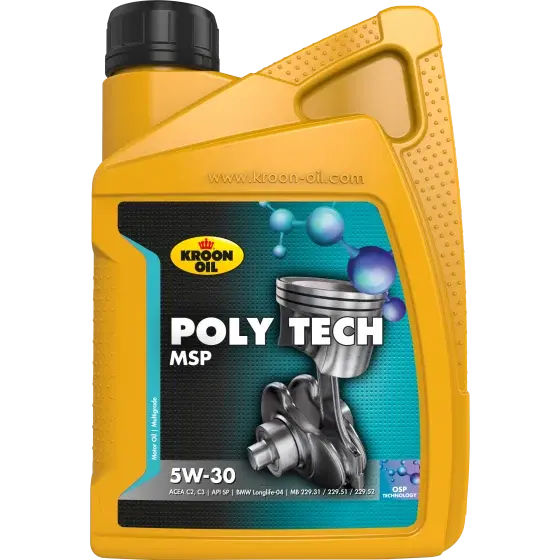 Ulei motor KROON OIL PolyTech MSP 5W30 37399, volum 1 litru, full sintetic
