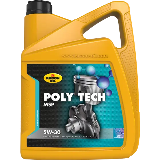 Ulei motor KROON OIL PolyTech MSP 5W30 37400, volum 5 litri, full sintetic