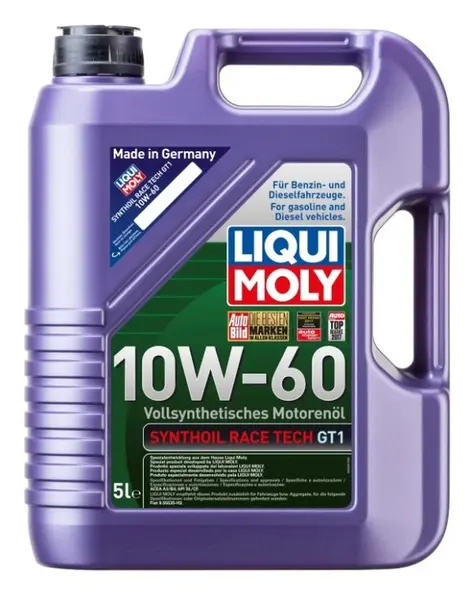 Ulei motor Liqui Moly Synthoil Race Tech GT1 10W-60 (1391) (8909) 5L