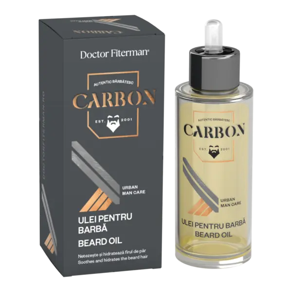 Ulei pentru barba Carbon, 30ml, Doctor Fiterman
