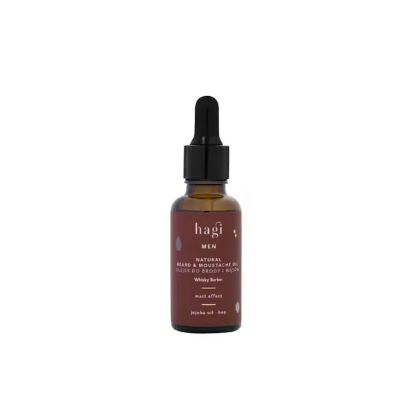Ulei pentru barba si mustata Whisky Barber, 30ml, Hagi