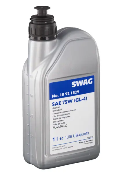 Ulei pentru cutie viteze cu cuplaj dublu DSG SWAG GL-4 10 92 1829 75W, culoare galben, volum 1 litru 1L