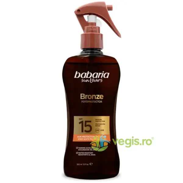 Ulei pentru Protectie Solara Ridicata cu Accelerator de Bronzare SPF15 UVA si UVB Monoi Tahiti 300ml