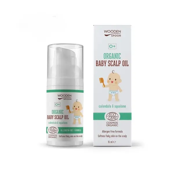 Ulei pentru scalpul bebelusilor Wooden Spoon bio15ml