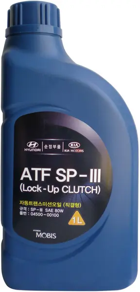 Ulei transmisie automata cu 4 5 trepte HYUNDAI ATF SP-III 04500-00100 80W, volum 1 litru, sintetic 1L