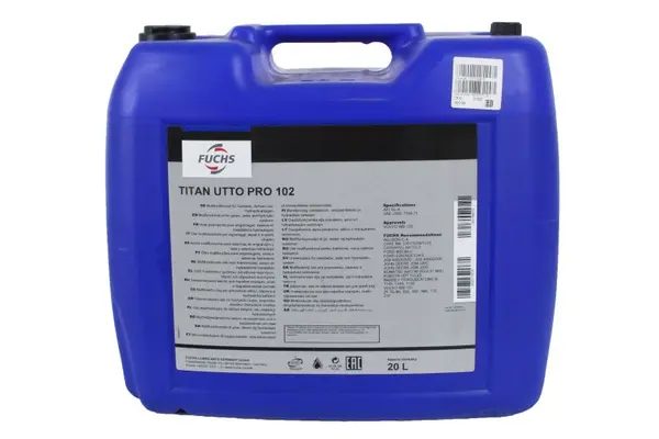 Ulei transmisie hidraulica FUCHS TITAN UTTO PRO 102 75W80, volum 20 litri 20L