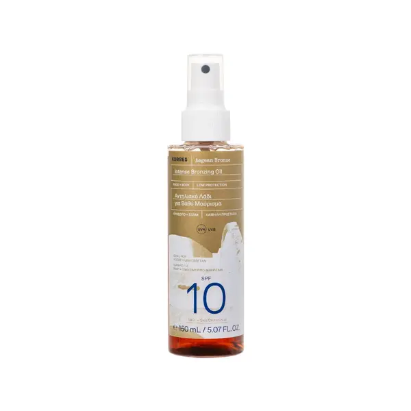 Ulei uscat cu SPF10 Sun Aegean Bronze, 150ml, Korres