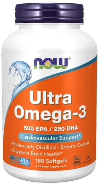 Ultra Omega-3, 180 capsule, Now