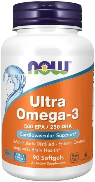 Ultra Omega-3, 90 capsule moi, Now