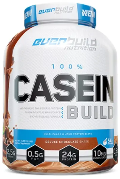 Ultra Premium 100% Casein Build, shake de ciocolată de lux, 1.81 kg, Everbuild