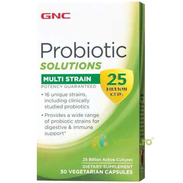 Ultra Probiotic Complex cu 25 Miliarde de Culturi Vii cu Tulpini Multiple 30cps vegetale