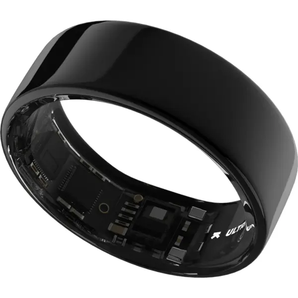 Ultrahuman Smart Ring Ultrahuman Ring Air UHRA-AA-10, Bluetooth BLE5, HRV, VO2 Max, Android/iOS, Monitorizare ritm cardiac, Saturatie Oxigen, Autonomie 6 zile, 20.65 mm, Negru