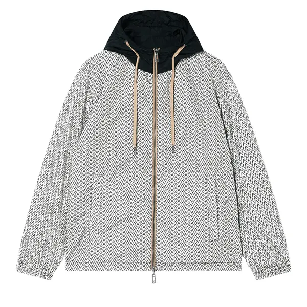 Ultralight nylon blouson with iridescent effect cream L