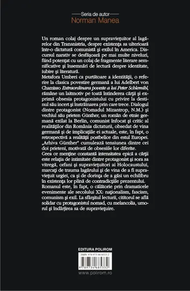 Umbra exilata | Norman Manea